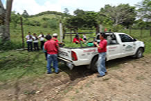 Reforestacion en la Aldea Chasnigua, en Villanueva.